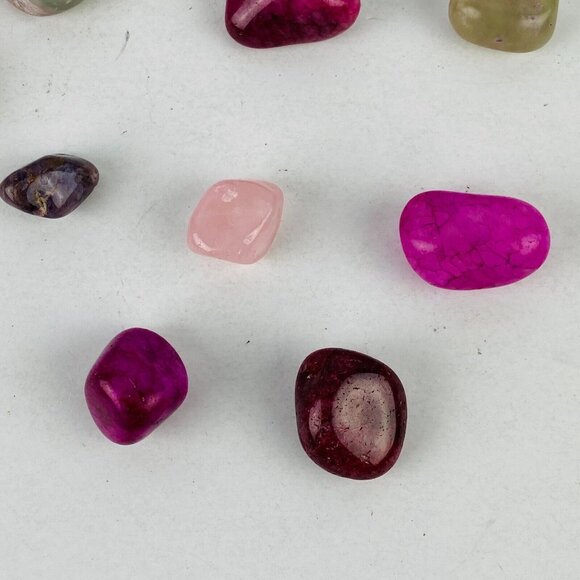 Rainforest Cafe Collectible Colorful Polished Rocks Lot of 14 Pieces With Bag - Picture 6 of 7